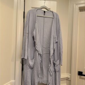 Light Blue Open-Front Women’s Cardigan Sweater size M